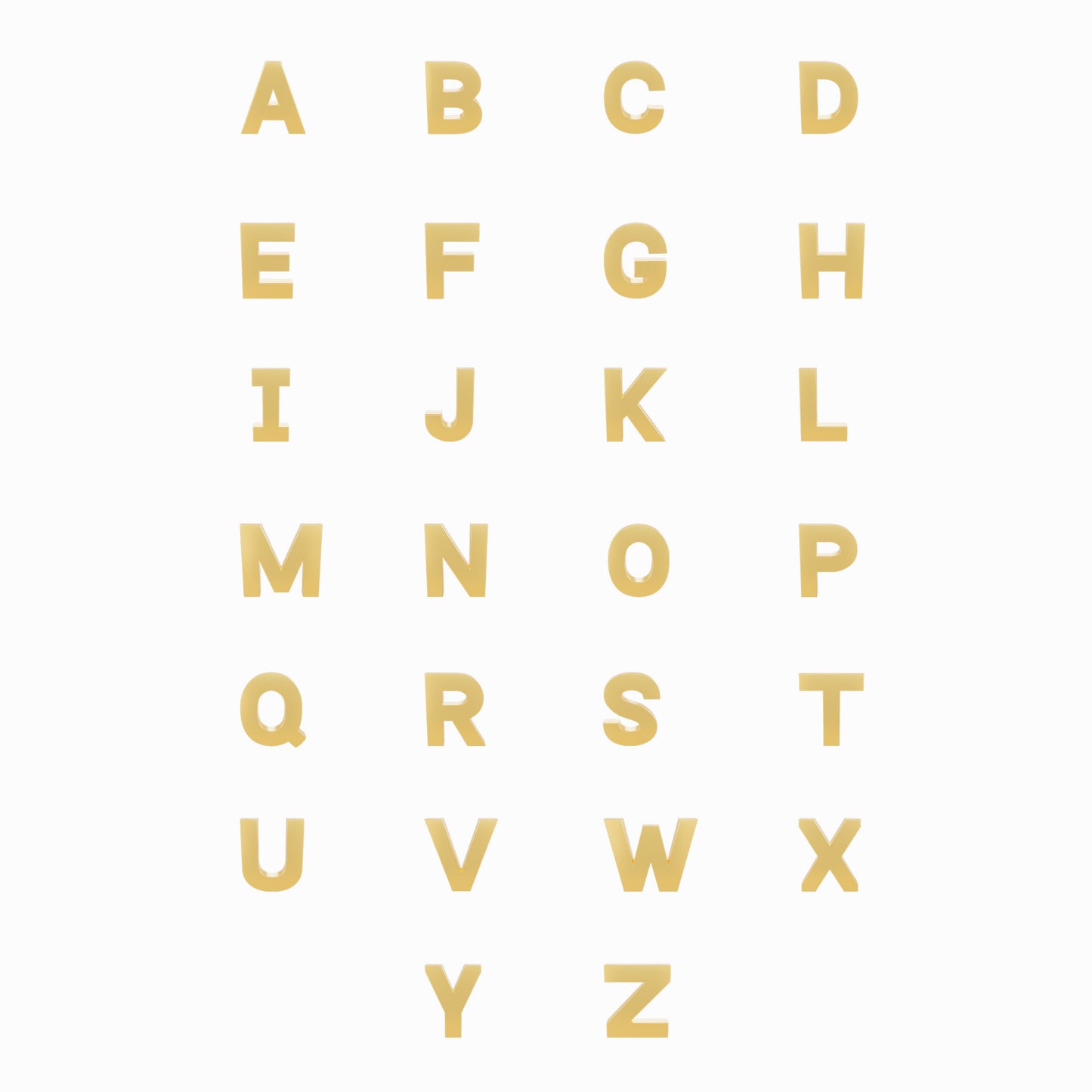 J Initial Letter Ring 14K Solid Gold