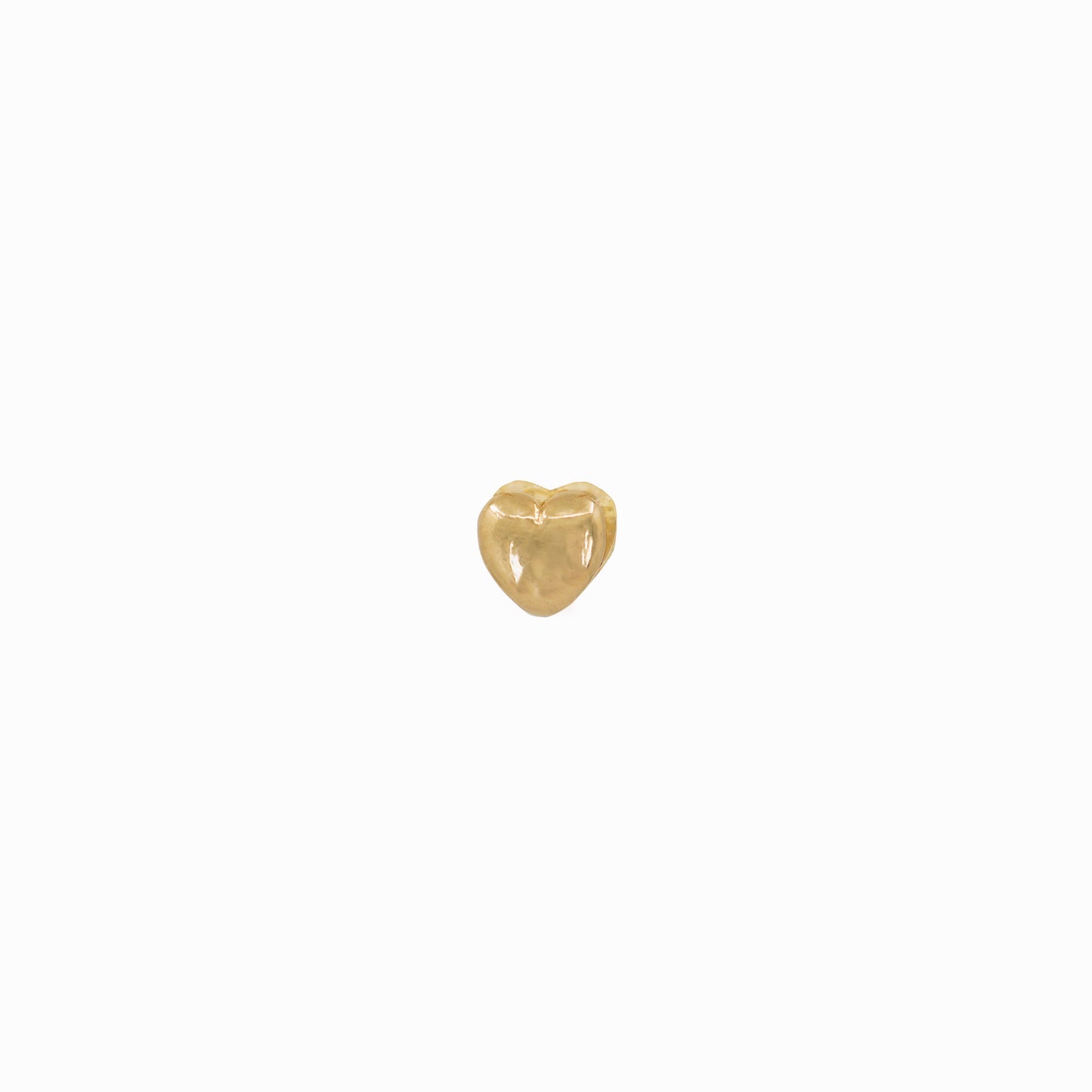 Eclipse Puffy Heart Charm 14K Gold