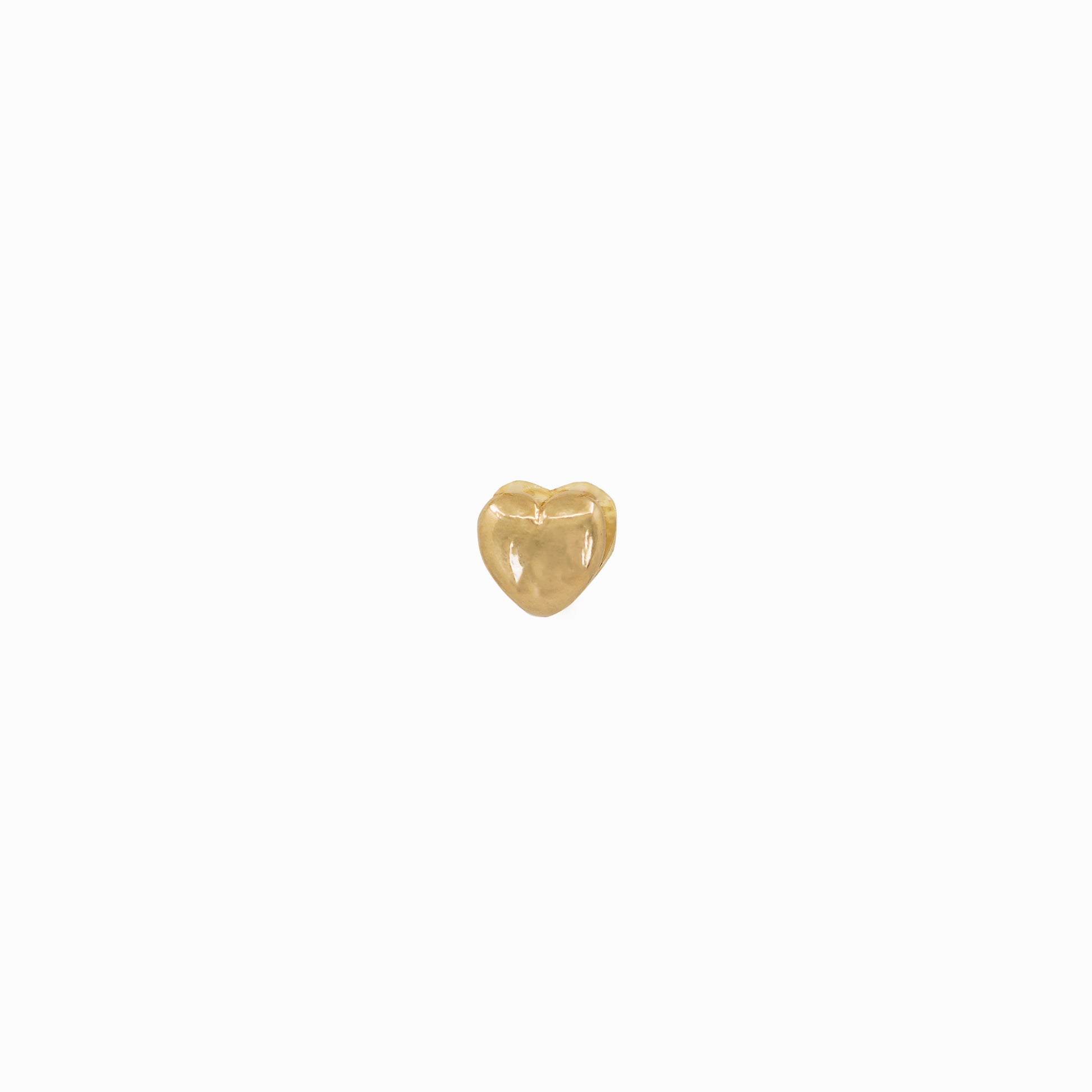 Eclipse Puffy Heart Charm 14K Gold