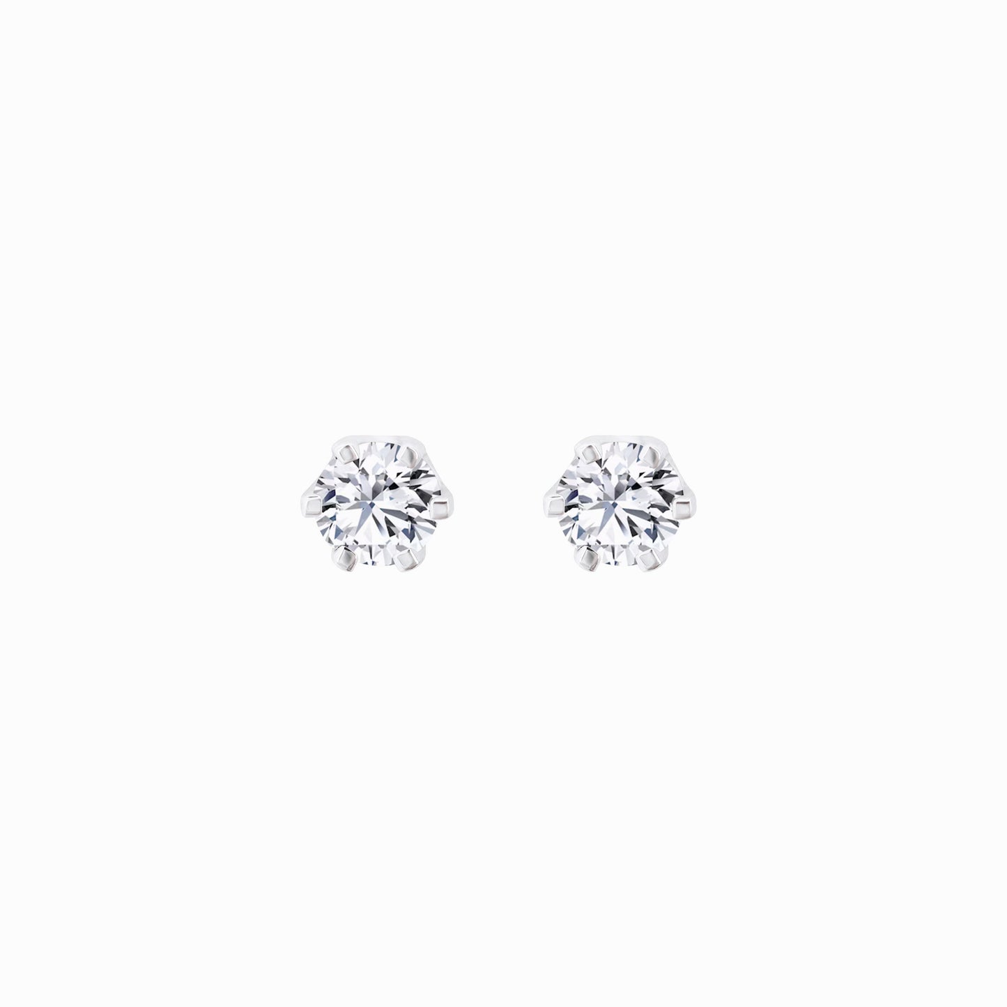 Lab Diamond Round Solitaire Stud Earrings (0.42 ct. tw.)