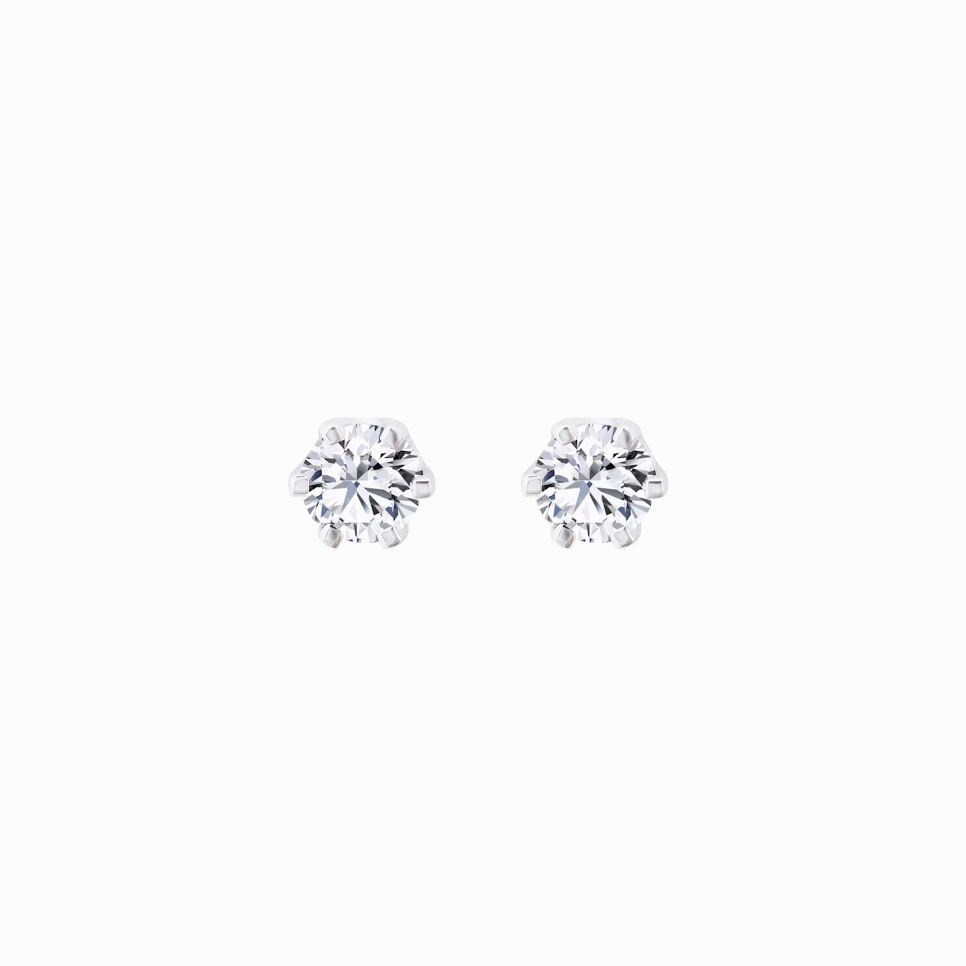 Lab Diamond Round Solitaire Stud Earrings (0.42 ct. tw.)