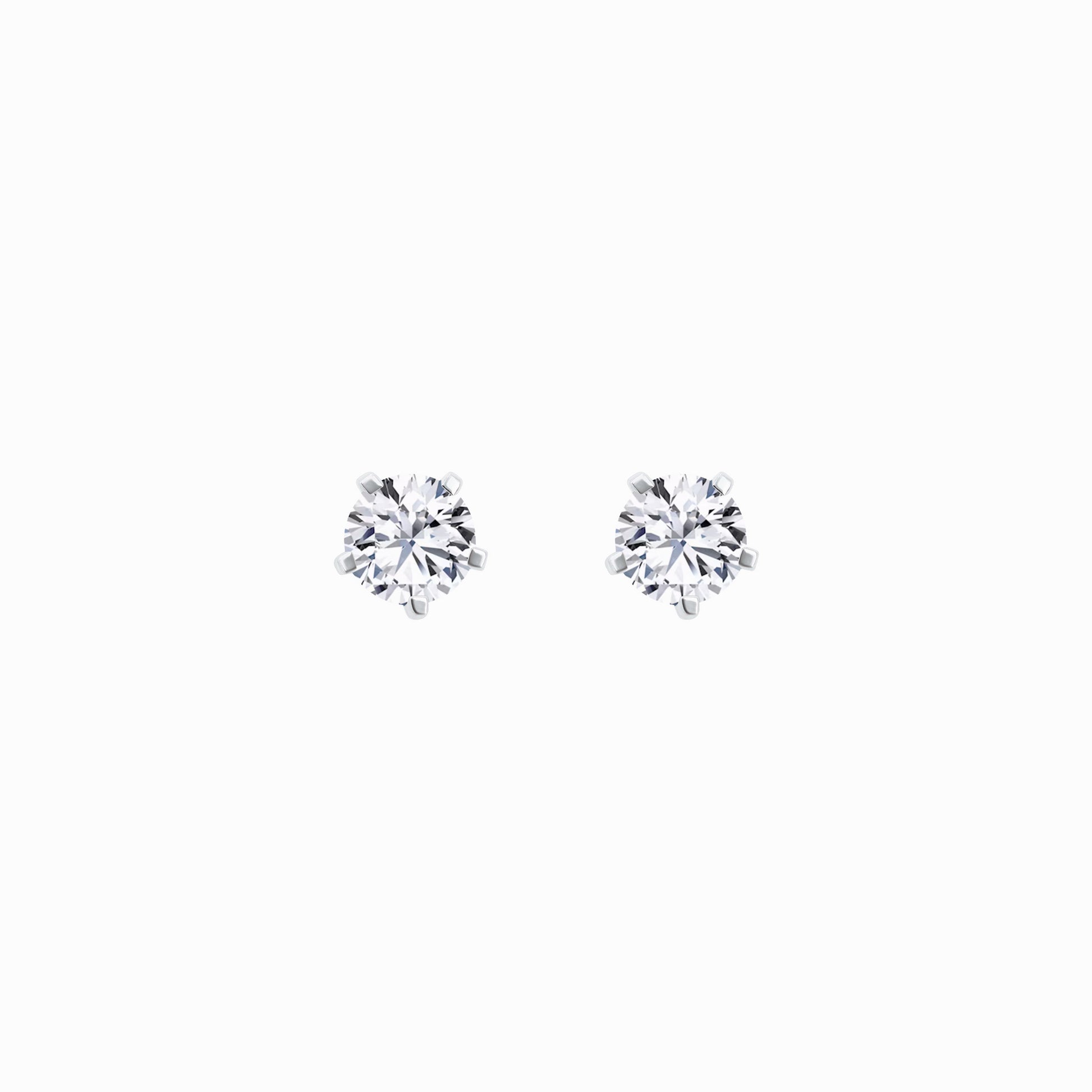 Lab Diamond Round Solitaire Stud Earrings 10K Gold (1.62ct. tw.)