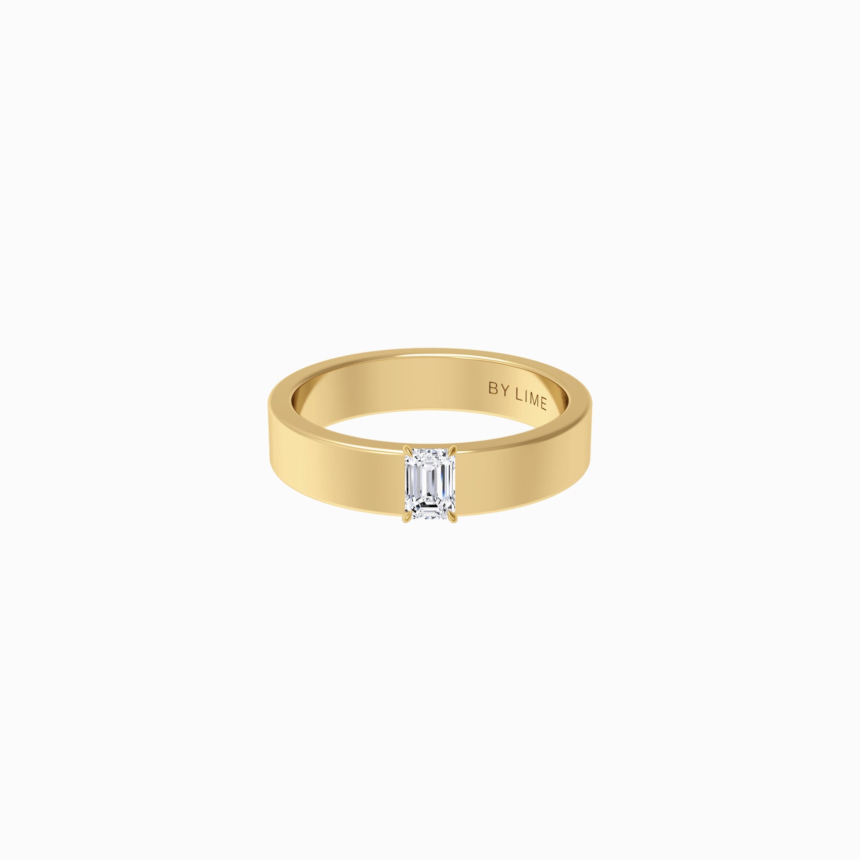 Emerald Cut Diamonds Ring Gold | MINE