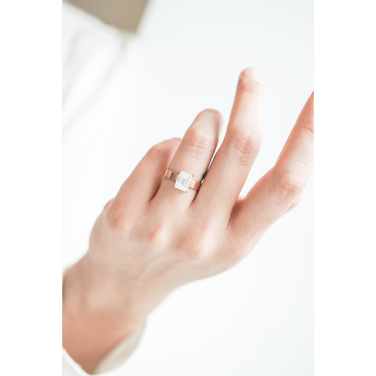 Emerald Cut Diamonds Ring Gold | MINE