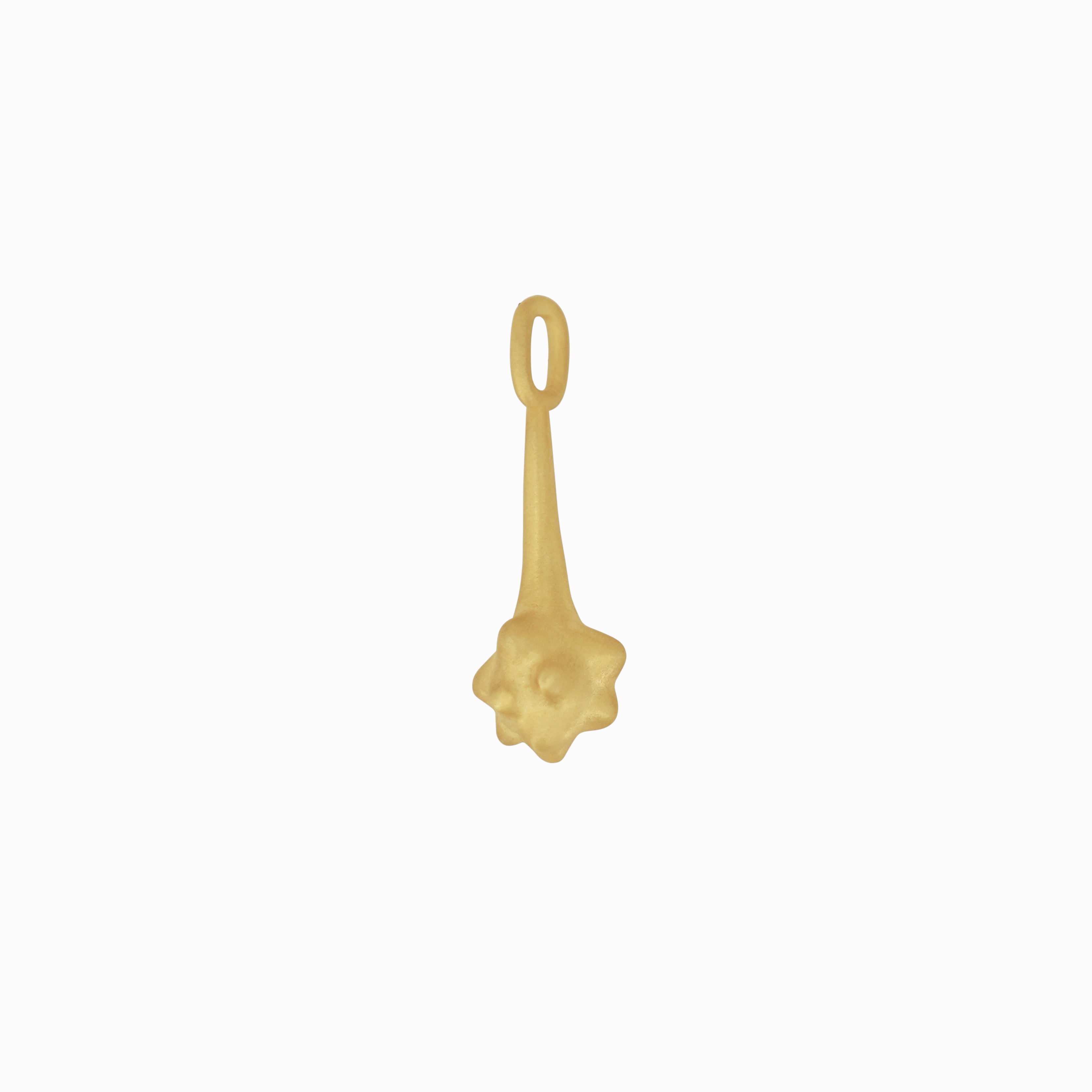 도깨비 Korean Guardian Dokkaebi Lucky Club Pendant 14K Solid Gold | BY L