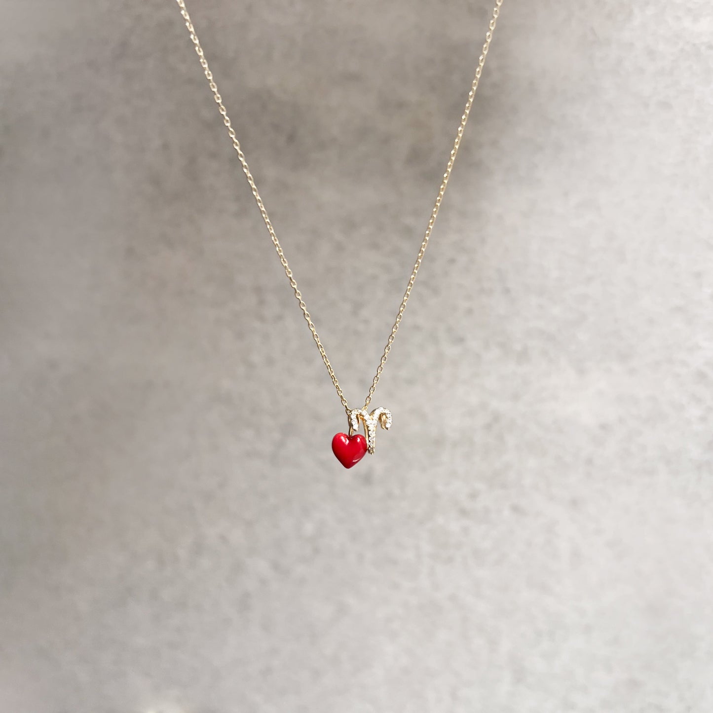 Eclipse Aries Zodiac Pavé Diamond Charm 14K Gold