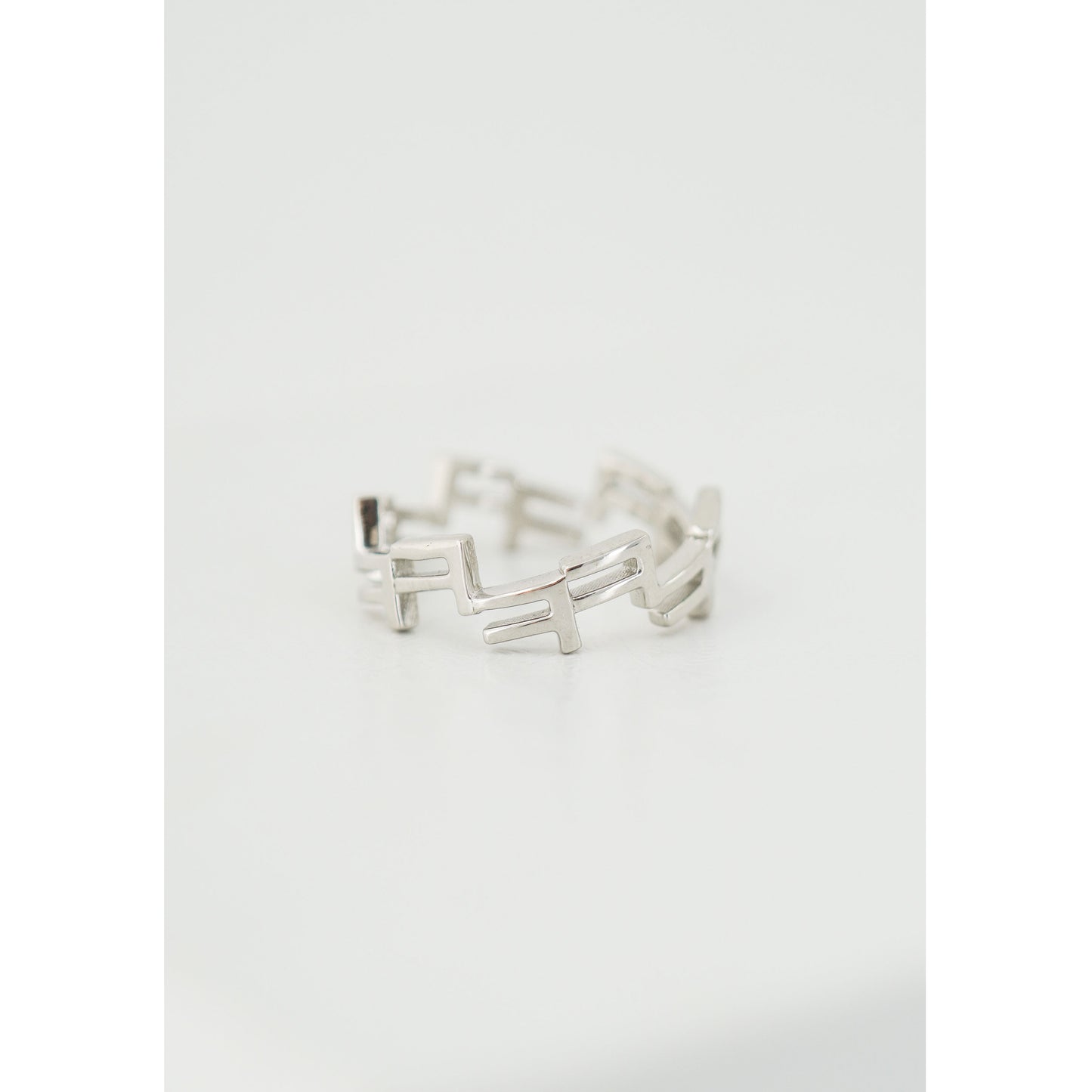 Korean Letter Laugh ㅋㅋㅋㅋ Ring Sterling Silver