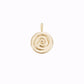 Water Charm Necklace 14K Solid Gold | Ten Symbols of Longevity 십장생 물