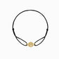Korean letter Happy Face Cord Bracelet 14K Solid Gold ㅅㅅ BY L’AIMÉ NEW YORK