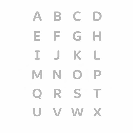 Puffy Heart Initial Letter Charm Cord Bracelet Sterling Silver