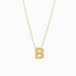 A Initial Letter Necklace 14K Solid Gold
