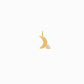 One Pavé Diamond Charm 14K Solid Gold – Heart Star Moon Lightning Bolt