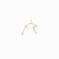 Aquarius Zodiac Constellation Pavé Lab Diamond Pendant 14K Solid Gold