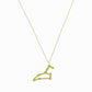 Leo Zodiac Constellation Pendant 14K Solid Gold  Peridot Birthstone