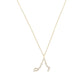 Pisces Zodiac Constellation Pavé Lab Diamond Pendant 14K Solid Gold