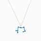 Sagittarius Constellation Pendant 14K Solid Gold Blue Topas Birthstone| BY L’AIMÉ NEW YORK