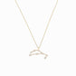 Virgo Zodiac Constellation Pavé Diamond Pendant 14K Solid Gold