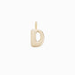 Soft Puffy Initial Letter Charm 14K Solid Gold Collection
