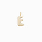 Soft Puffy Initial Letter Charm 14K Solid Gold Collection