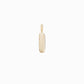 Soft Puffy Initial Letter Charm 14K Solid Gold Collection