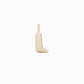 Soft Puffy Initial Letter Charm 14K Solid Gold Collection