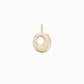 Soft Puffy Initial Letter Charm 14K Solid Gold Collection