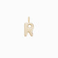 Soft Puffy Initial Letter Charm 14K Solid Gold Collection