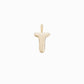 Soft Puffy Initial Letter Charm 14K Solid Gold Collection