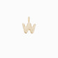 Soft Puffy Initial Letter Charm 14K Solid Gold Collection