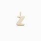 Soft Puffy Initial Letter Charm 14K Solid Gold Collection