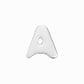Soft Puffy Bubble Initial Letter Necklace Sterling Silver | BY L’AIMÉ NEW YORK Fine Jewelry NYC