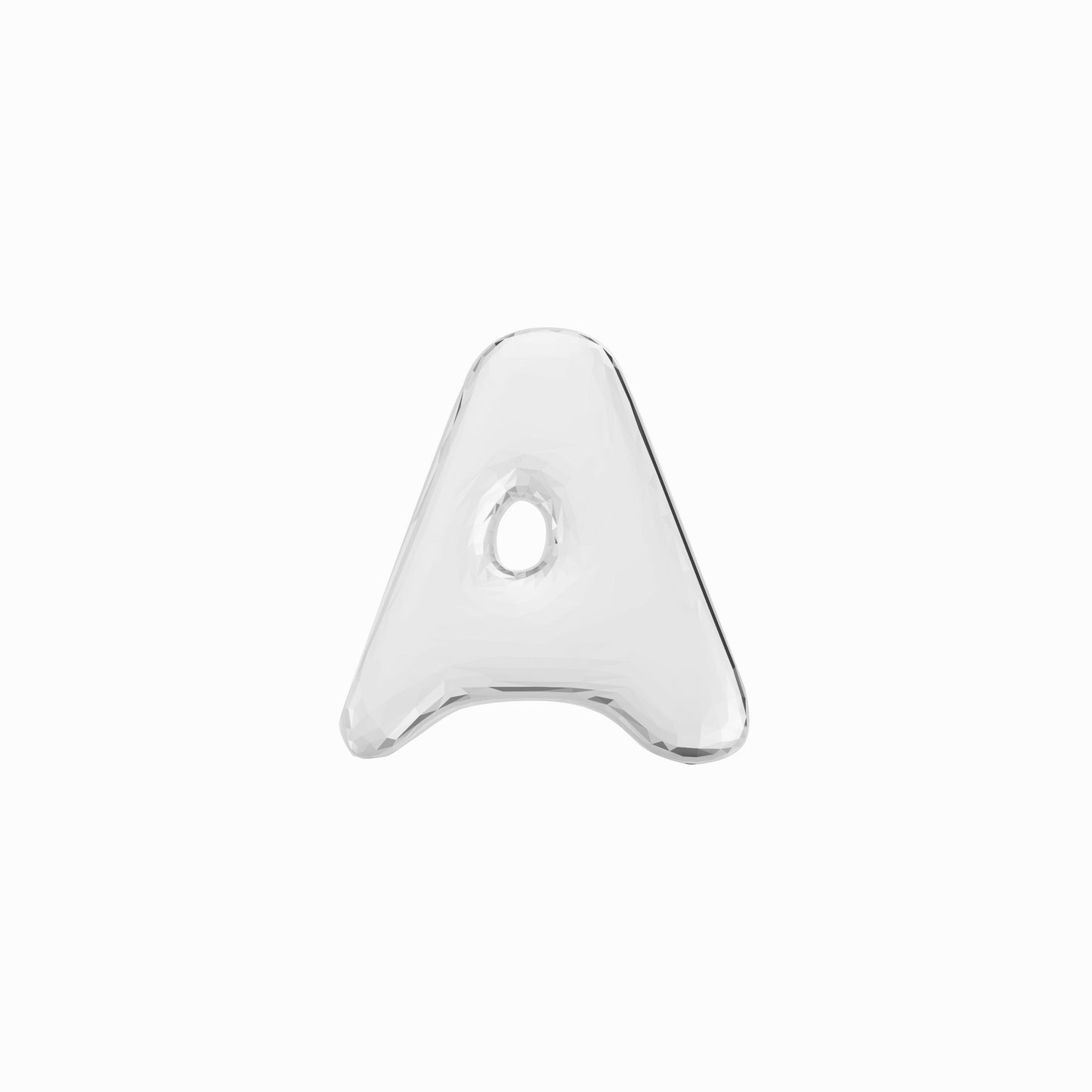 Soft Puffy Bubble Initial Letter Necklace Sterling Silver | BY L’AIMÉ NEW YORK Fine Jewelry NYC