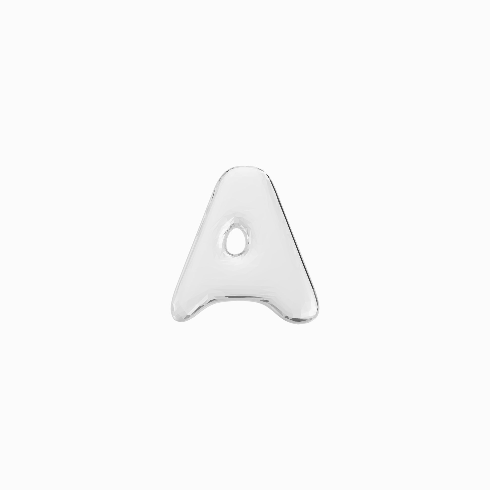 Soft Puffy Bubble Initial Letter Necklace Sterling Silver | BY L’AIMÉ NEW YORK Fine Jewelry NYC