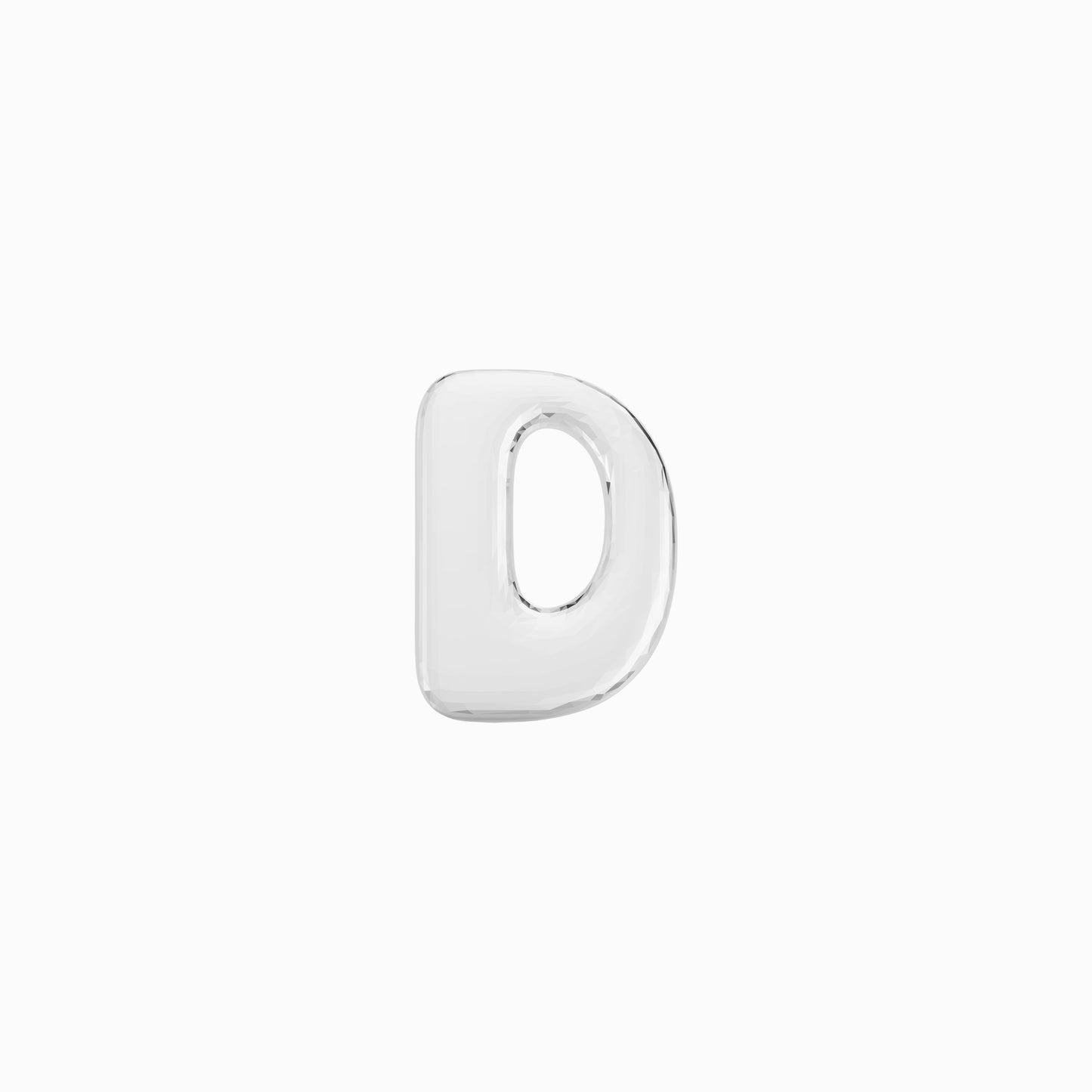 Soft Puffy Bubble Initial Letter Necklace Sterling Silver | BY L’AIMÉ NEW YORK Fine Jewelry NYC