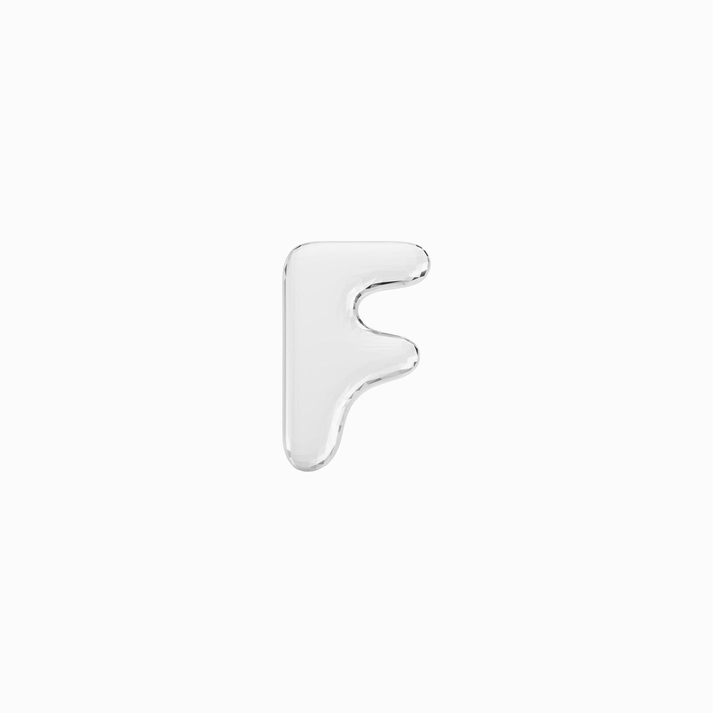 Soft Puffy Bubble Initial Letter Necklace Sterling Silver | BY L’AIMÉ NEW YORK Fine Jewelry NYC