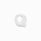 Soft Puffy Bubble Initial Letter Necklace Sterling Silver | BY L’AIMÉ NEW YORK Fine Jewelry NYC