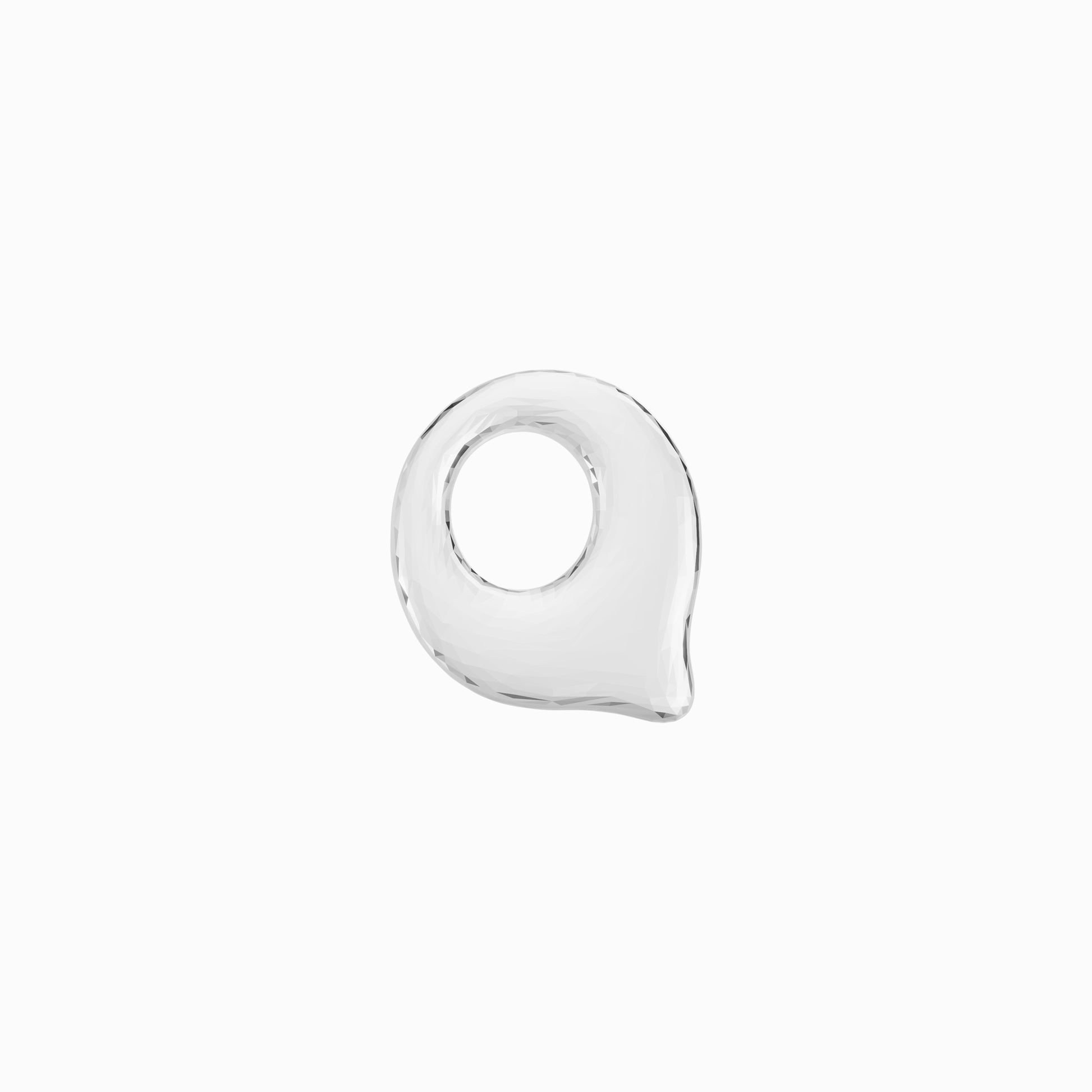 Soft Puffy Bubble Initial Letter Necklace Sterling Silver | BY L’AIMÉ NEW YORK Fine Jewelry NYC