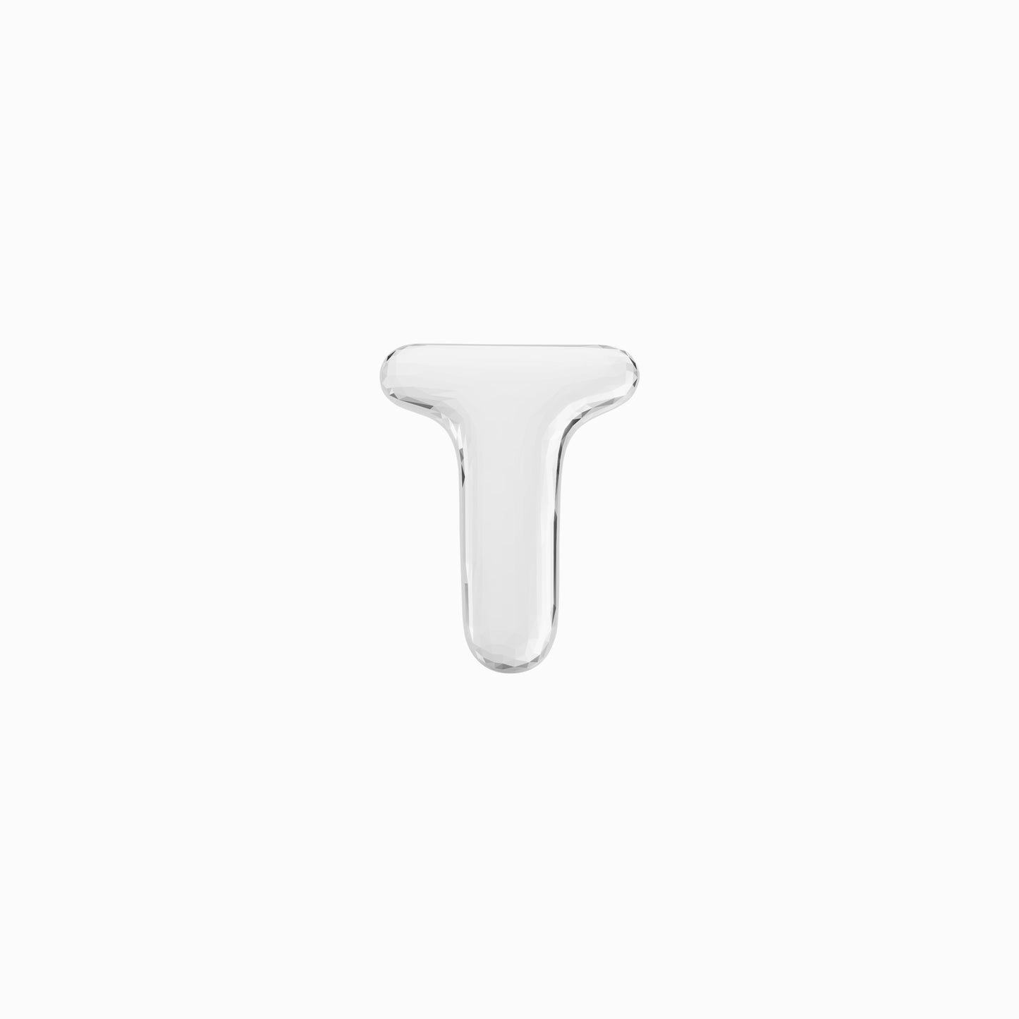 Soft Puffy Bubble Initial Letter Necklace Sterling Silver | BY L’AIMÉ NEW YORK Fine Jewelry NYC