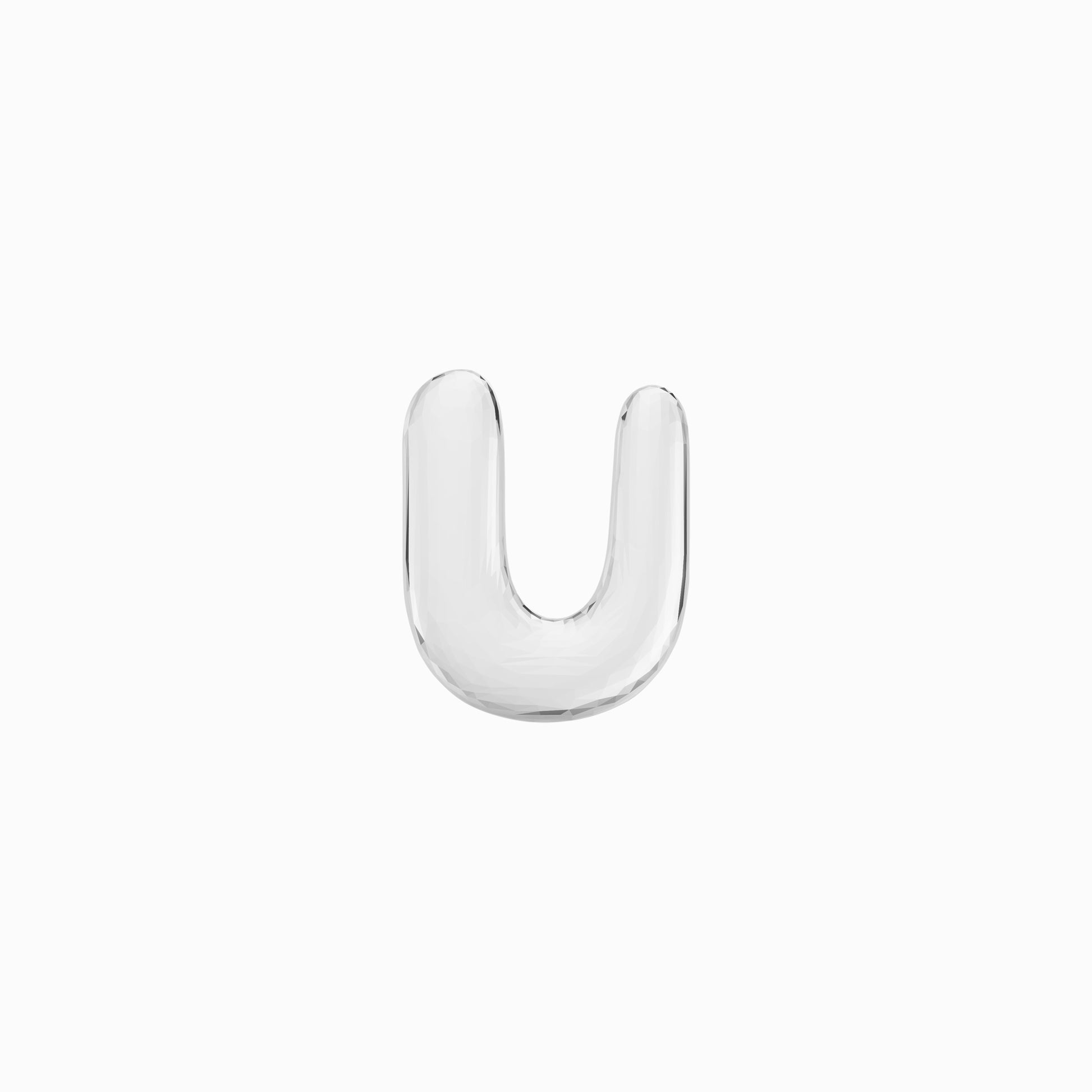 Soft Puffy Bubble Initial Letter Necklace Sterling Silver | BY L’AIMÉ NEW YORK Fine Jewelry NYC