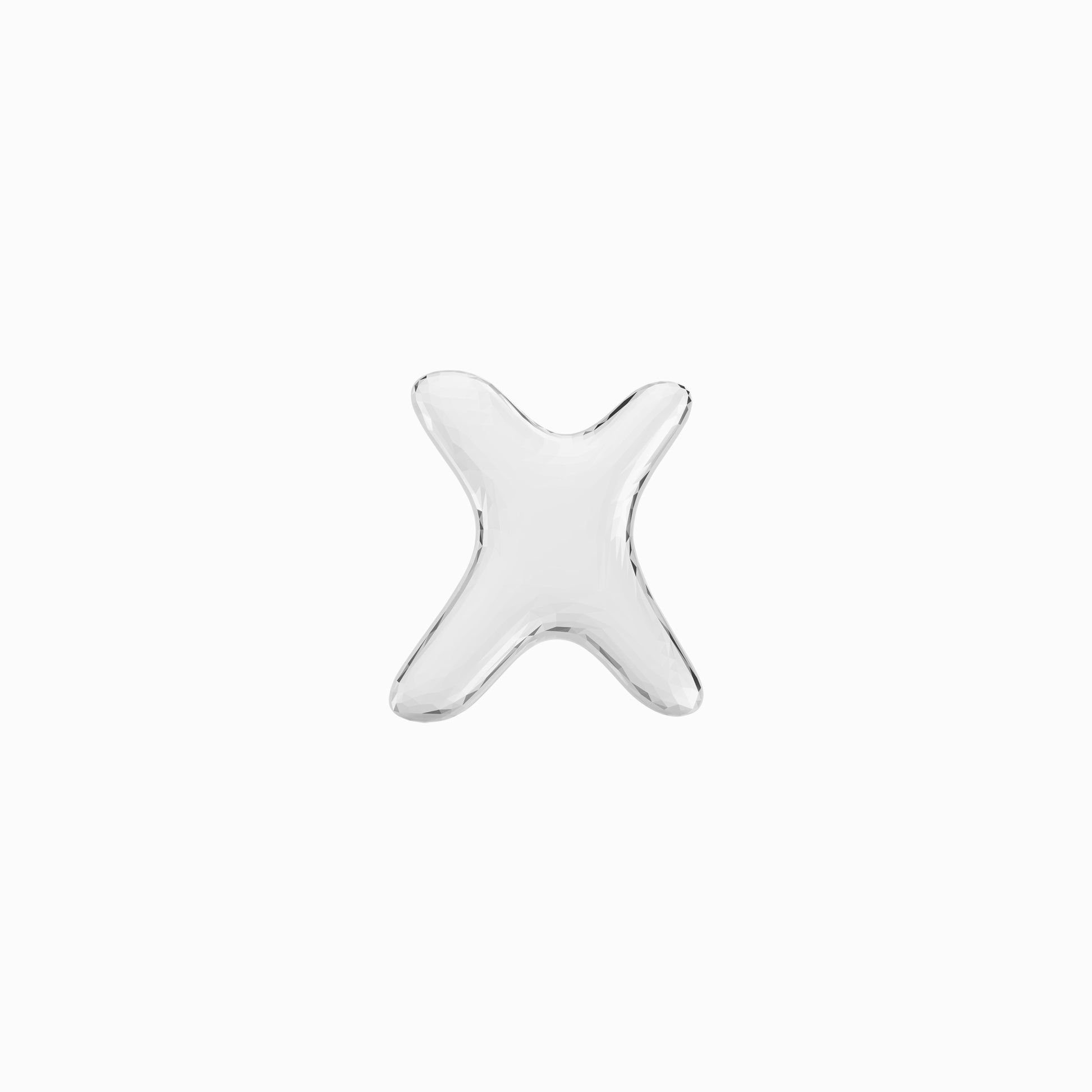 Soft Puffy Bubble Initial Letter Necklace Sterling Silver | BY L’AIMÉ NEW YORK Fine Jewelry NYC