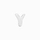 Soft Puffy Bubble Initial Letter Necklace Sterling Silver | BY L’AIMÉ NEW YORK Fine Jewelry NYC