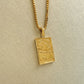 Korean Go-Stop Card Game Ogwang March Pendant 14K Solid Gold 오광 벚꽃