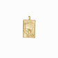 Korean Go-Stop Card Game Ogwang January Pine Crane Pendant 14K Gold 오광 송학