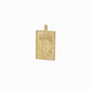 Korean Go-Stop Card Game Ogwang November Paulownia Tree Pendant 14K Solid Gold 오광 오동