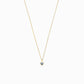 Blue Heart Shape Lab Diamond Charm 14K Solid Gold
