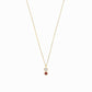Heart Shape Lab Diamond & Natural Ruby Charm 14K Solid Gold | July Birthstone