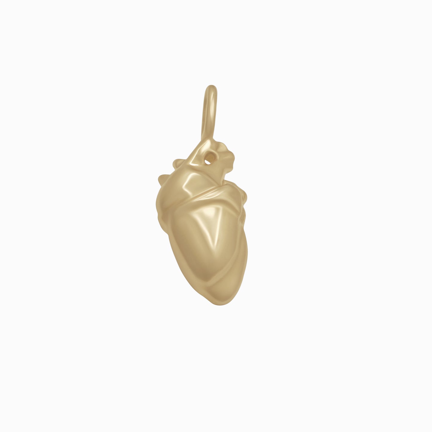 Simjang Heart Pendant 14K Solid Gold 심장