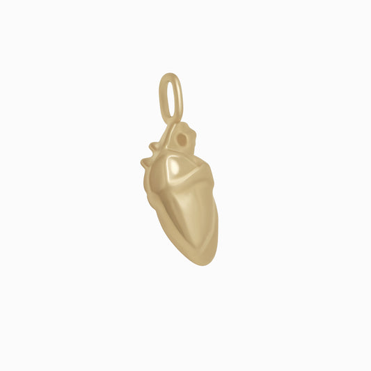 Simjang Heart Pendant 14K Solid Gold 심장