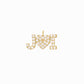 Custom 2 Letter Heart Pavé Lab Diamond Pendent 14K Solid Gold