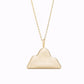Mountain Charm Necklace 14K Solid Gold | Korean Ten Symbols of Longevity 십장생 산